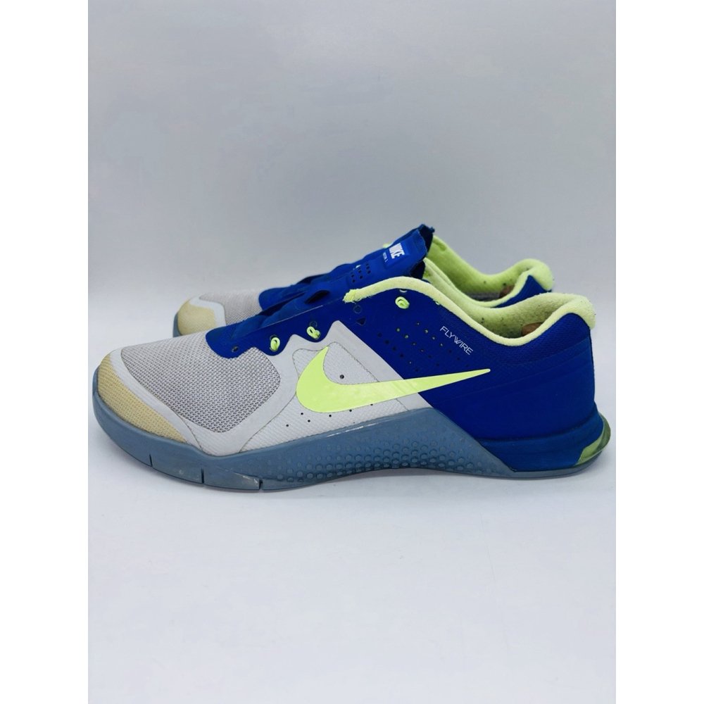 Nike Flywire Training Shoe Metcon 2 Neon yellow Gray Womens Size 10